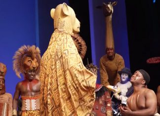 Onstage proposal at Lion King