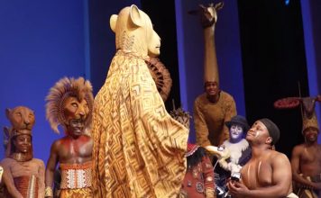 Onstage proposal at Lion King