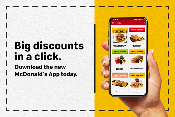 Big discounts with New McDo app