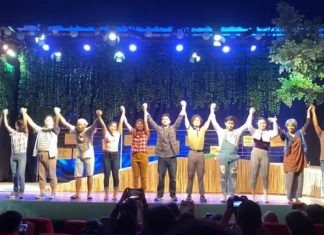 Tabing Ilog Musical preview cast takes Company Bows Cast of The Prince of Egypt durn
