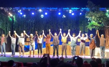 Tabing Ilog Musical preview cast takes Company Bows Cast of The Prince of Egypt durn