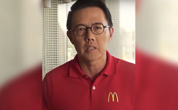Kenneth Yang appears on video for McDo PH