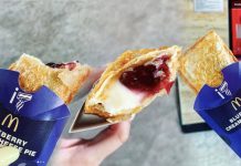 Blueberry Cream Cheese Pie is sold in McDonald's Malaysi