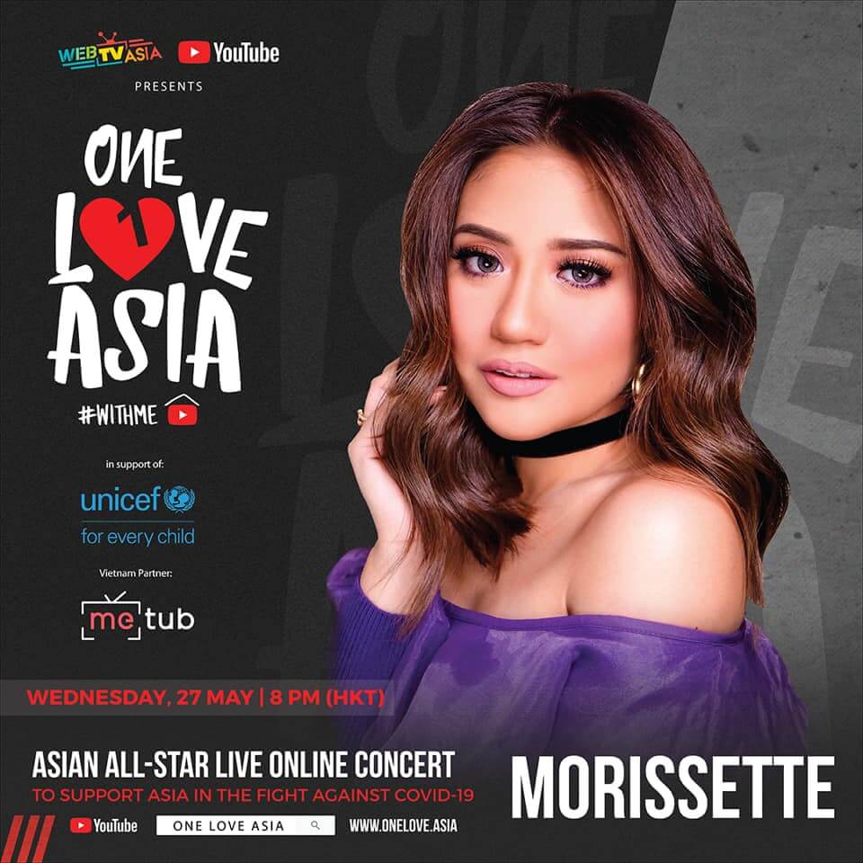 Morisette Amon performs in One Love Asia