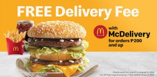 Free McDelivery fee for P200 orders or above