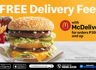 Free McDelivery fee for P200 orders or above