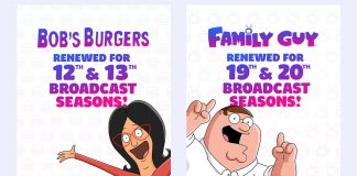 Emmy-winning Bob's Burgers and Family Guy renewed