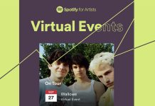 Spotify allows virtual event listings for artists