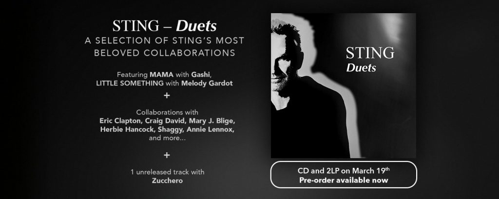 Sting Duets album to be released on March 19