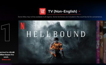 Hellbound tops Netflix