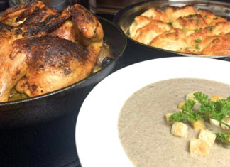 Herb Lemon Garlic Roasted Chicken recipe as seen on Splendid Kitchen Herb Lemon Garlic Roasted Chicken