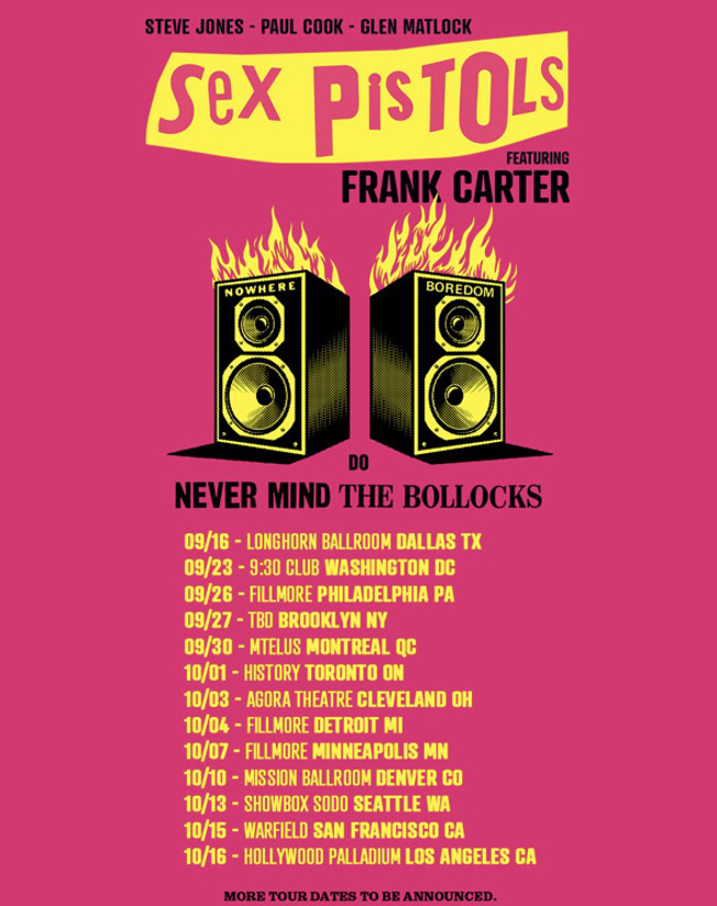 The Sex Pistols Announce 2025 North American Tour Leg