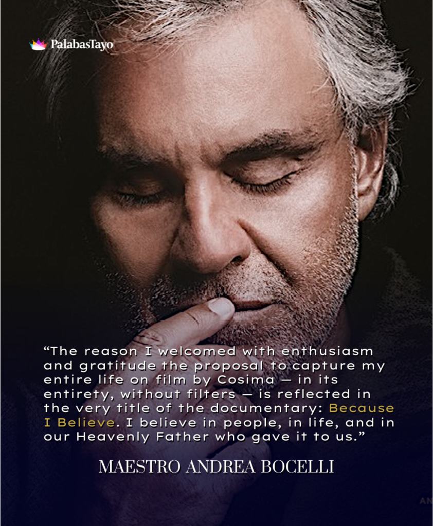 Andrea Bocelli: Because I Believe