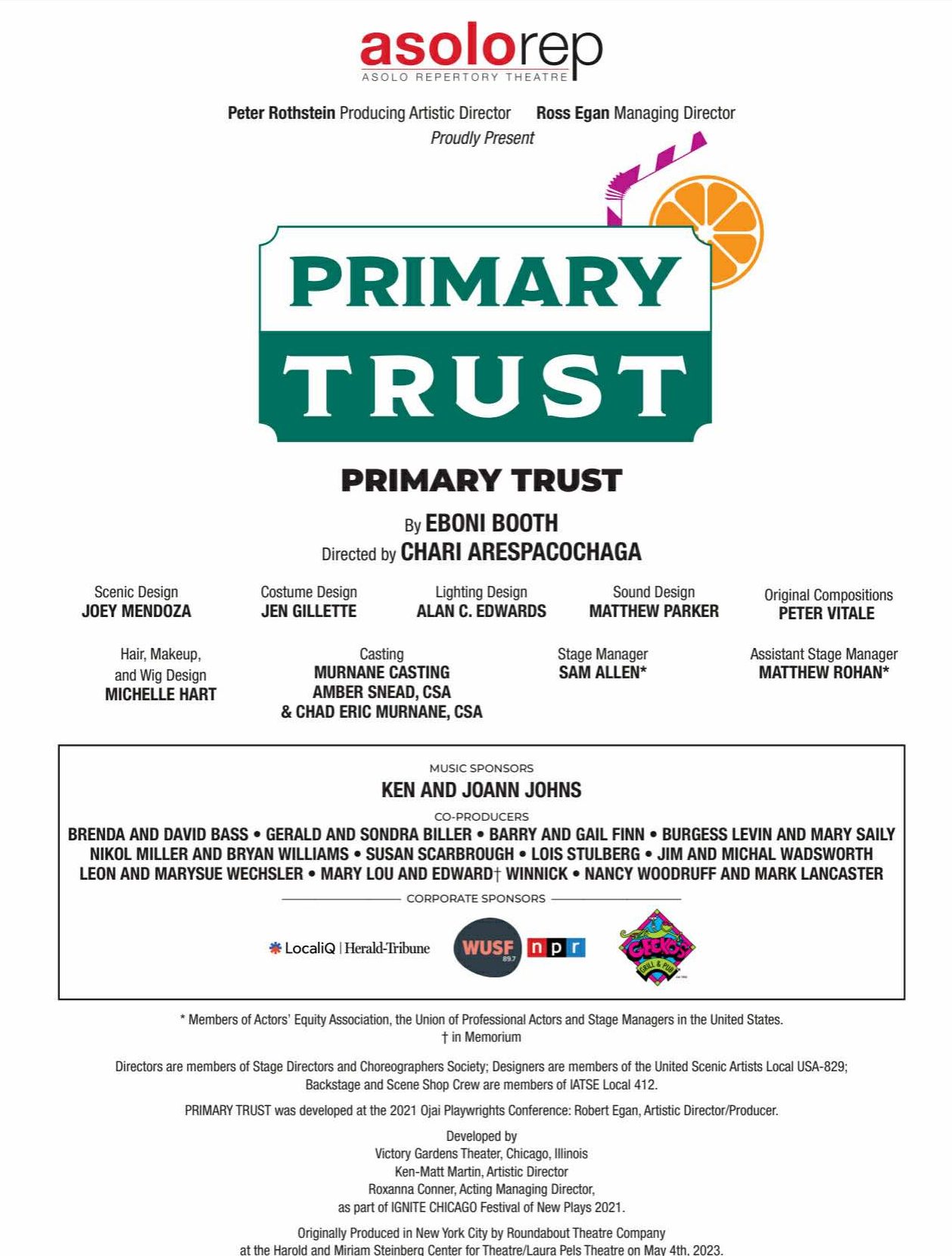 Chari Arespacochaga Directs 'Primary Trust' at Asolo Rep